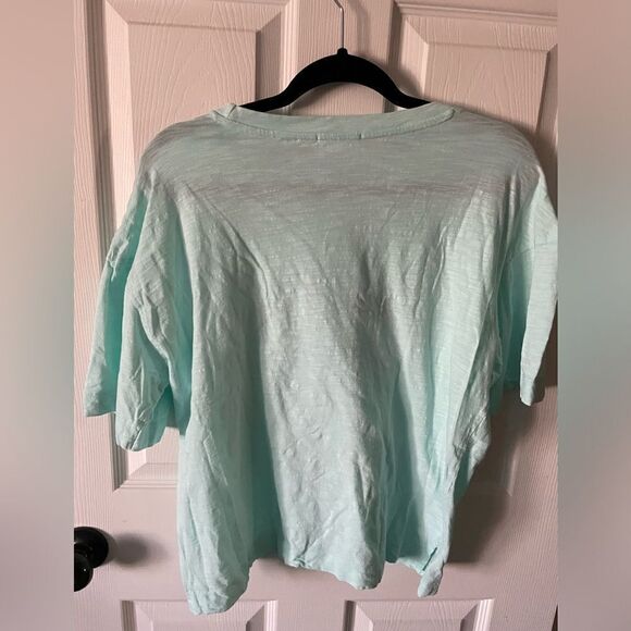 Women’s Beachy Short Sleeve Tee Shirt Mia & Tess ~ Paper Store ~ Size Large - Picture 4 of 9